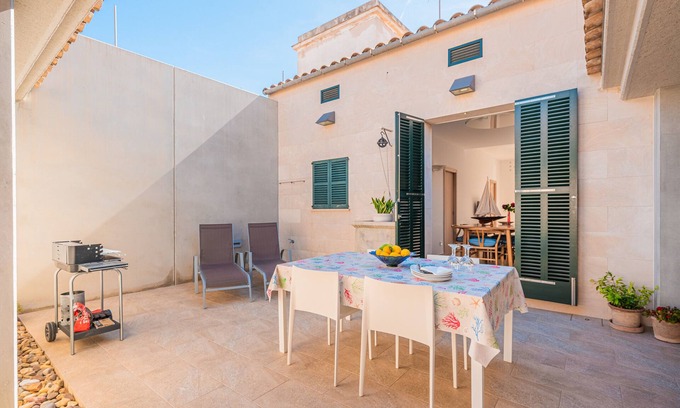 Sa Rapita Casa | Casa de campo junto al mar con Wi-Fi, aire acondicionado y terraza