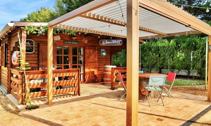 Dampierre-sur-Loire Cabaña | Rural-Baño Privado-Familiar-Vista a la Piscina-Le Petit Champigny