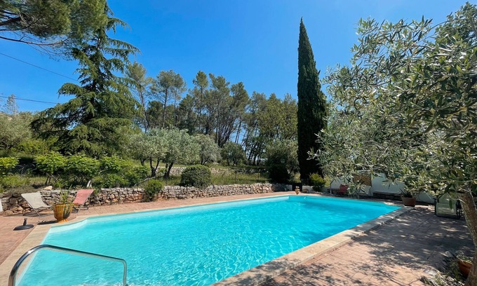 Draguignan Casa | Casita de campo 'Les Bergeries De Danielle' con piscina privada, terraza privada y Wi-Fi