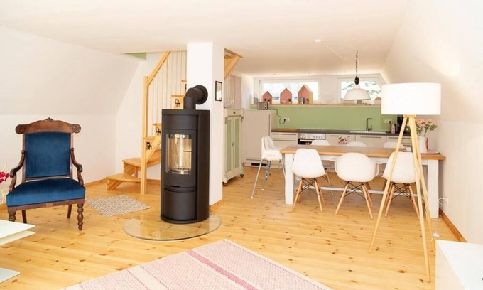 Lohmen Casa | Casa rural en el lago con chimenea