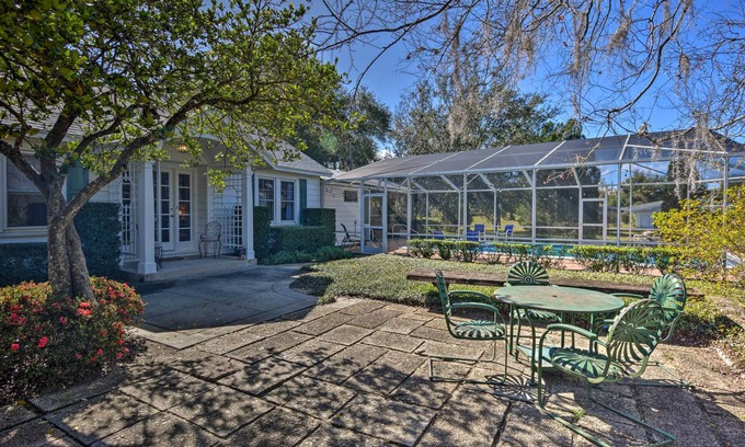 Lake Wales Cabaña | ¡NUEVO! Cottage w / piscina privada - a pie de Lake Wales!
