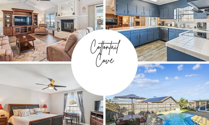 Panama City Casa | Cottontail Cove - 4 Bedroom/2.5 Bath Prvt Home w/Pvt Pool (Sleeps 8)