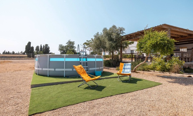 L'Aldea Cabaña | Casita de campo 'Masía Punta L'abat' con vistas a la montaña, piscina privada y terraza privada
