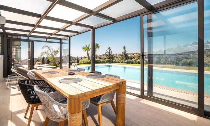 Psinthos Villa | Casa de campo 'Sky Hills' con vistas al mar, Wi-Fi y aire acondicionado