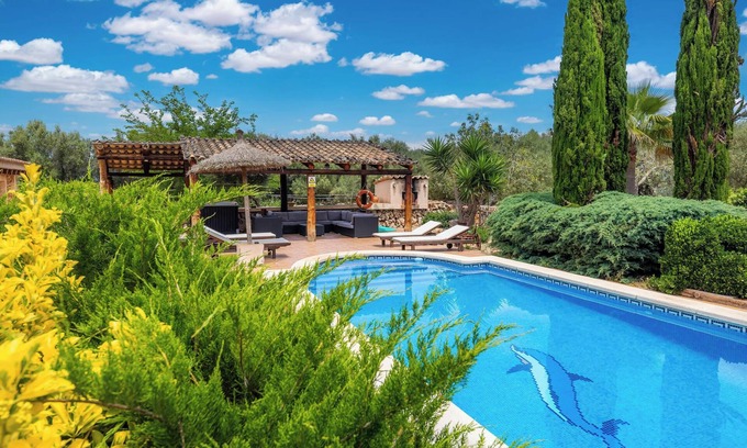 Sencelles Villa | Casa de campo Cas Mostatxet con vistas a la montaña