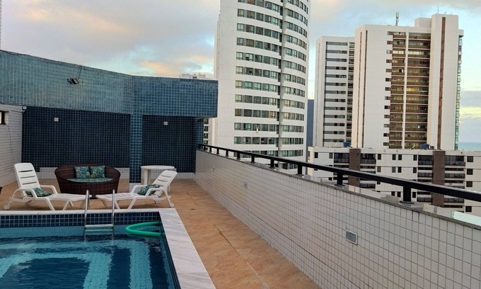 Pina Apartamento | Cozy 1-bedroom apartment with WiFi, AC in Boa Viagem, Recife