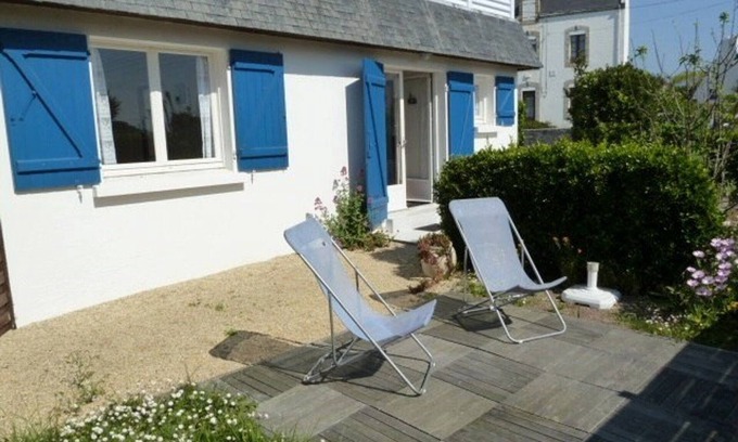 Quiberon Villa | Quiberon: Casa 2P, 25m², 3* cerca de la playa, WiFi, jardín, aparcamiento, mascotas OK