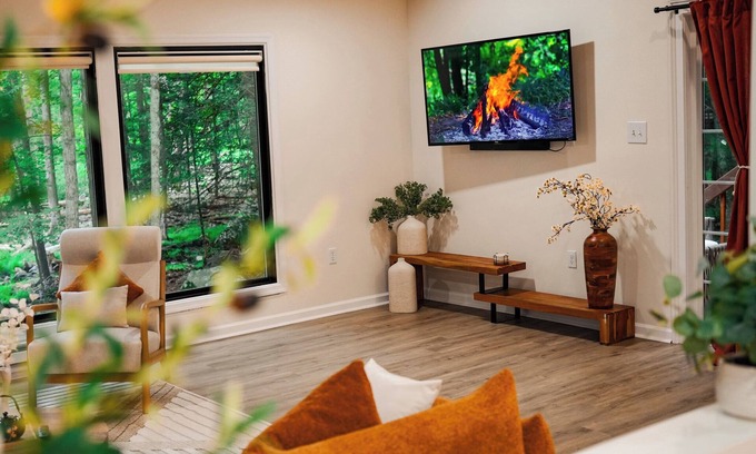 East Stroudsburg Chalet De Esquí | Cozy 3-bedroom chalet in fabulous East Stroudsburg with AC, WiFi