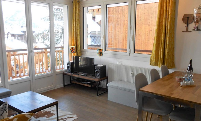 Les Deux Alpes Apartamento | Acogedor apartamento 6 pers, balcón, mascotas permitidas, parking