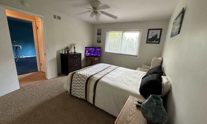 Anchorville Casa | Cozy Bedroom for use.