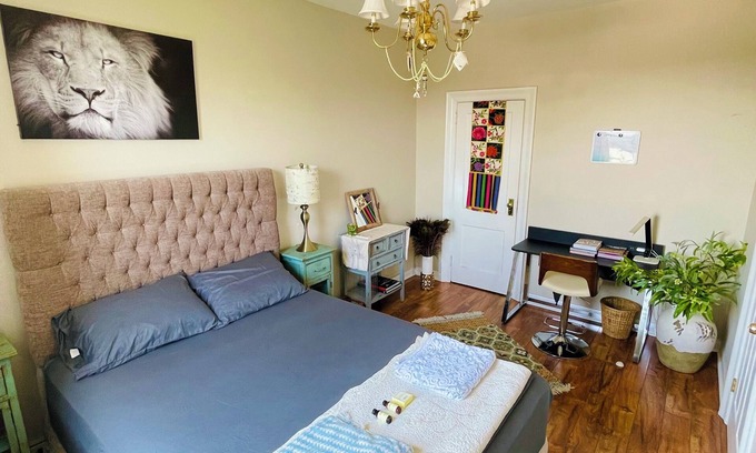 North Bergen Apartamento | Cozy bedroom with WiFi, AC in peaceful North Bergen