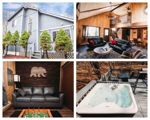 Tobyhanna Casa | Cozy Cabin in Pocono Farms with Hot tub Fire pit and close to many attractions