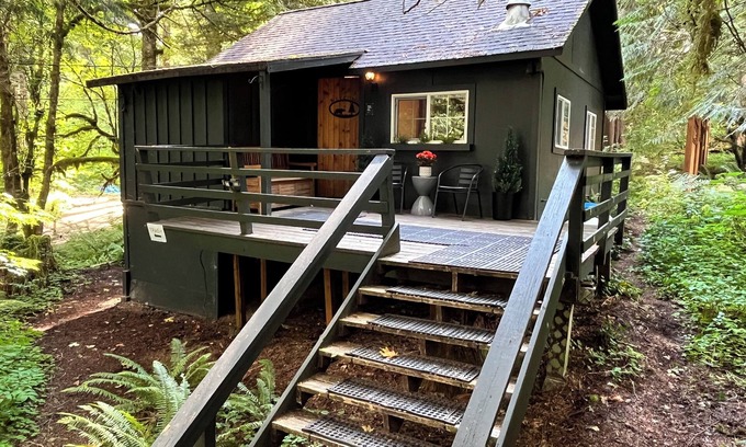 Rhododendron Cabina | Cozy Cabin near Mt Hood with Hot Tub