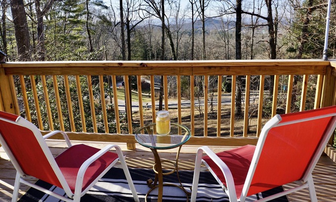 Royal Pines Cabina | Acogedora cabaña FUERA DE ASHEVILLE. MOUNTAIN VIEW / PET FRIENDLY / WIFI DISPONIBLE