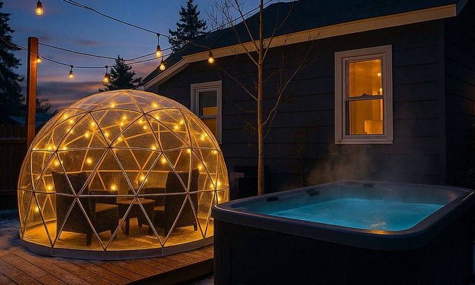 Coeur d'Alene Casa | Cozy CDA Retreat - Hot Tub + Heated Igloo Coming Nov 2025