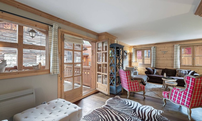 Le Praz Chalet De Esquí | Chalet confortable con sauna para 10 personas en el corazón de Courchevel Le Praz
