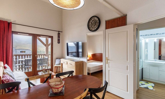 La Mongie Apartamento | Dúplex acogedor 7 plazas con piscina cubierta, gimnasio y parking, cerca de pistas y teleférico