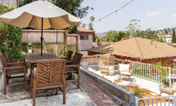 Montecito Heights Casa | Cozy, Giant Patio with Sunset Views, Game Room, well appointed, gated parking,