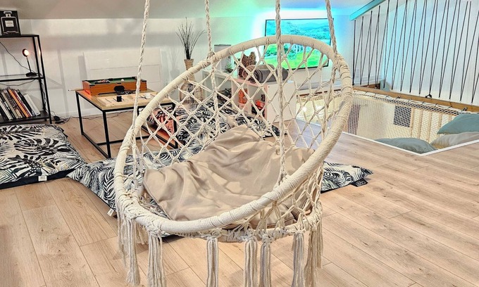 Pompey Casa | Cozy house 10min from Nancy with hanging net for up to 6 people.