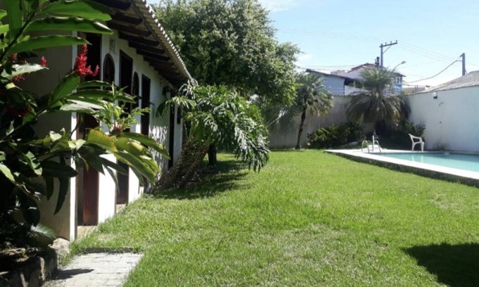 Maravista Casa | Cozy house with swimming pool, barbecue, gourmet area, lawn and lots of leisure!