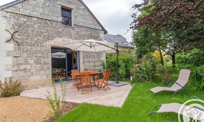 Saint-Mathurin-sur-Loire Cabaña | Gîte rénové et cosy avec terrasse, près de la Loire et des châteaux, idéal pour couple