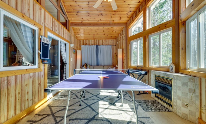 Locust Lake Village Cabaña | Cozy Pocono Lake Cottage w/ Fire Pit + Ping Pong!