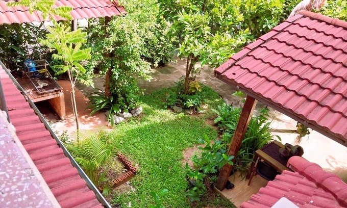 Sangkat Sla Kram Casa | Habitación Deluxe Twin para 3 personas