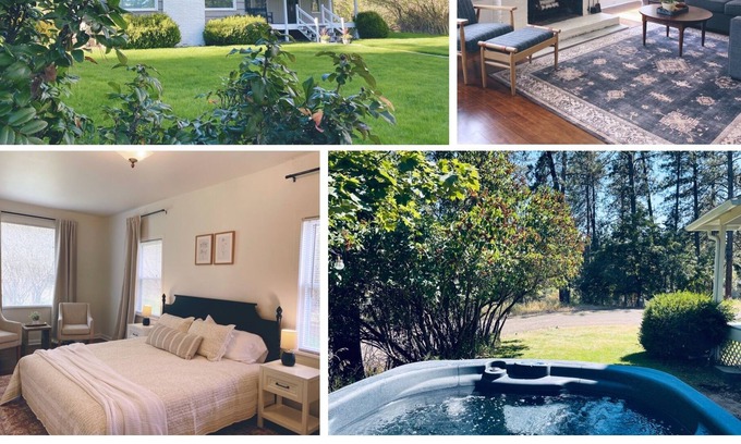 Spokane Casa | Cozy restored farmhouse on the river! Hot tub, wildlife and trails to explore!
