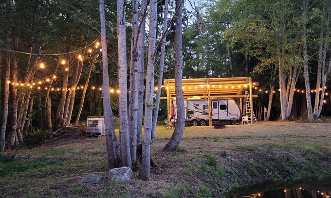 Port Angeles Casa | Cozy Rv by the Pond in scenic Port Angeles