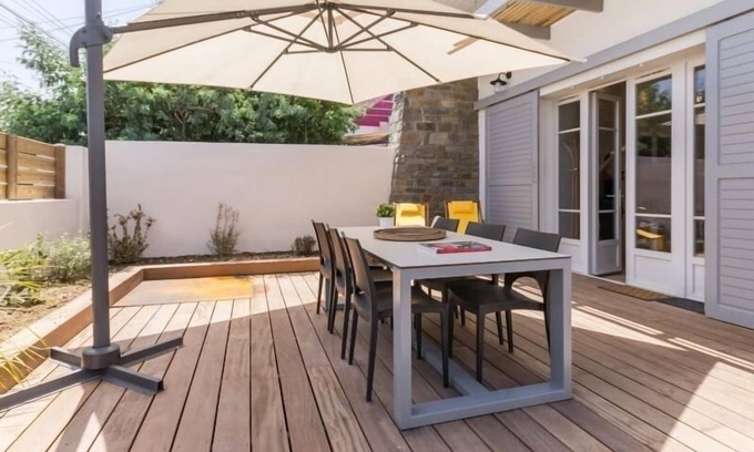 Pornic Cabaña | Gîte bord de mer à Pornic avec spa, 2 terrasses, proche plage et commerces, idéal famille et bébé