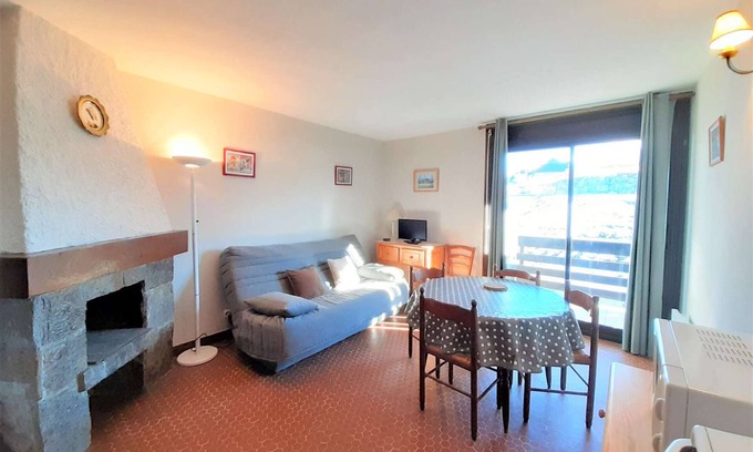 Pla d'Adet Apartamento | Estudio acogedor para 4, balcón, kitchenette equipada, PLA D'ADET