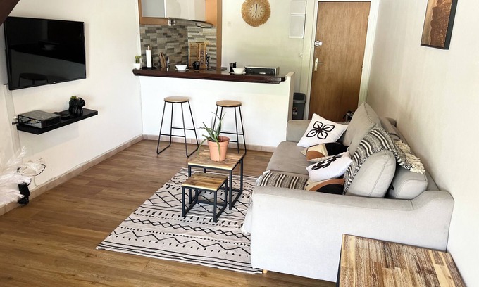 Bas du Fort Apartamento | Acogedor estudio en Gosier a 2 minutos de la playa.