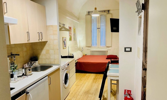 Historic Center Apartamento | Bonito espacio abierto con baño, cocina y Wifi.