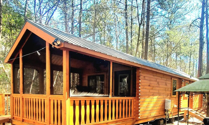Comfort Cabina | Cozy tiny cabin in enchanting Richlands w/ King Suite, hottub
