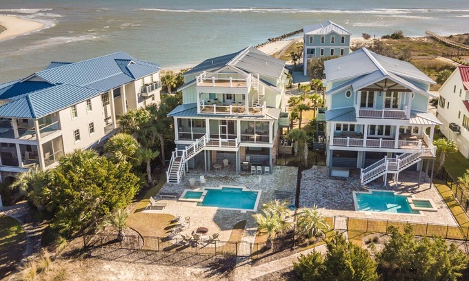 Pawleys Island Casa | Creekfront Home with Pool, Dock and Stunning Views