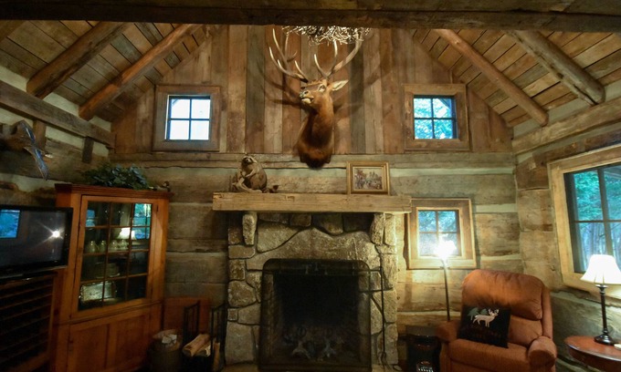 Franklin Cabina | Creekfront Vintage Log Cabin- Dog Lovers Paradise!