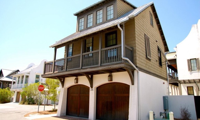 Rosemary Beach Cabaña | Nido de cuervo: increíble Carriage House - al sur de 30A con vistas del Golfo!