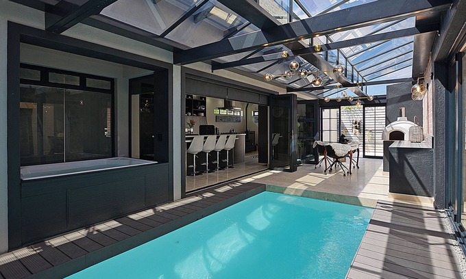 Edgemead Cabaña | Crown Comfort - Lux -Private Heated Pool & Hot Tub