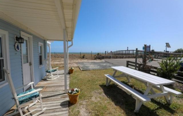 Kure Beach Casa | Crystal Shores Unit 4 - Ocean Front Unit with views of the sand dunes and ocean! steps away from beach! villa