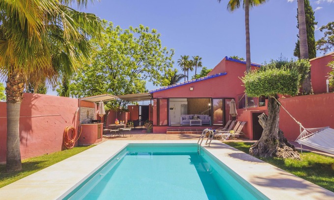 Alhaurin el Grande Cabaña | Cubo's Finca Las Palmeras / piscina privada / wifi gratis