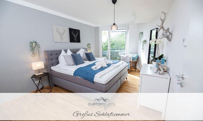 Ulm Apartamento | Customflats - Tiefgarage - Terrasse - Uninähe