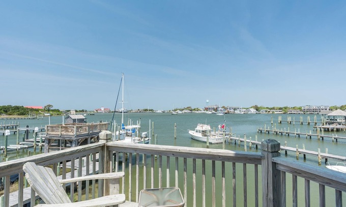 Ocracoke Villa | CV9: Net House - Waterfront 2BR villa, breathtaking harbor views!