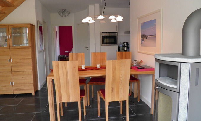 Borkum Apartamento | Dünenperle-Borkum, 5 estrellas, 3 dormitorios, 2 baños, terraza en la azotea