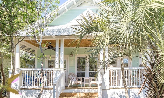 Seacrest Cabaña | Daddio's Cottage en 30A - Seacrest Beach, FL - Acceso a la playa, a pasos de la piscina