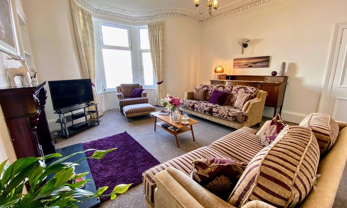 Rothesay Apartamento | Outstanding, Georgian flat overlooking the bay