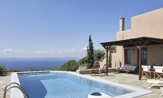 Kea Casa | Dancing Pool - elegante residencia con piscina privada y vistas impresionantes al mar