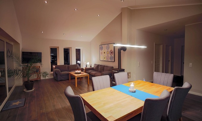 Wangerland Casa | Casa de troncos danesa directamente en Wangermeer 28 - para unas vacaciones perfectas en Norsee