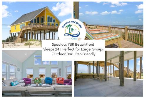 Port Bolivar Casa | DayDreamer Beachfront w 7 Bedrooms