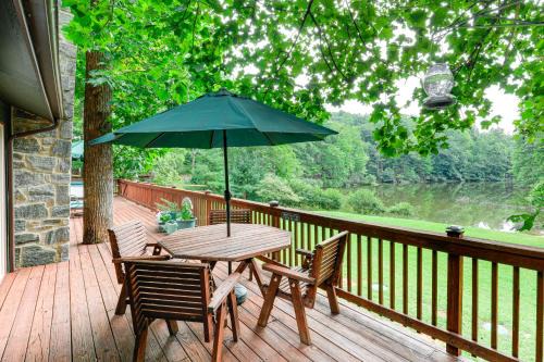 Deep Gap Casa | Deck and Game Room! Lakefront Blue Ridge Mtn Gem