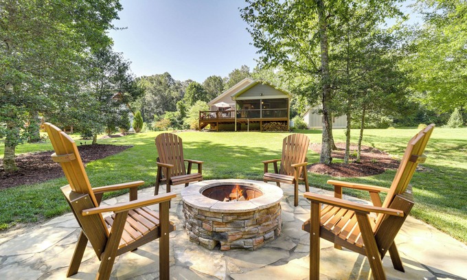 Cullowhee Casa | Deck + Mtn Views: Riverfront Cullowhee Home